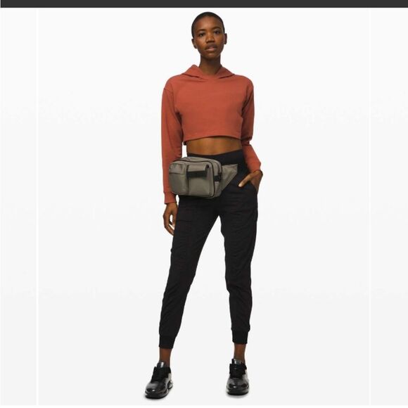 Lululemon All Yours Cropped Hoodie Rustic Clay Color Size 8 - Picture 7 of 8